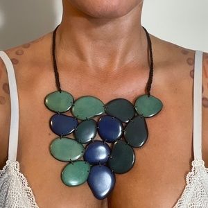 Dyed Wood Necklace